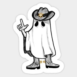 Merle the cowboy ghost Sticker